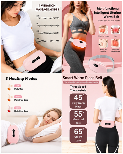 Smart Period Cramp Relief Massager & Heating Pad