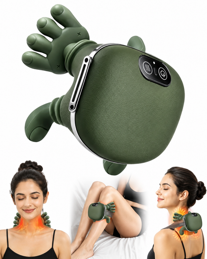 Wearable Neck & Shoulder Massager with Hand-Grip Design