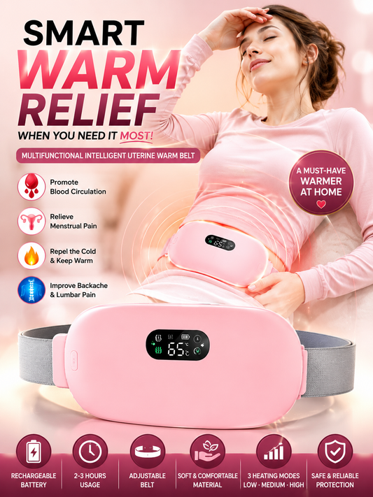 Smart Period Cramp Relief Massager & Heating Pad